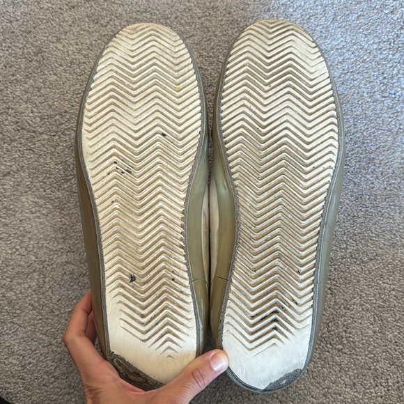 Men's Golden Goose super star white and silver sneakers, size 45 - Picture 11 of 12